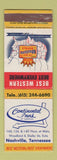 Matchbook Cover - Continental Inns Nashville TN Best Western WEAR