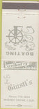 Matchbook Cover - Giusti's Walnut Grove CA