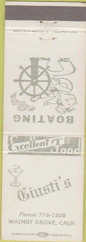 Matchbook Cover - Giusti's Walnut Grove CA