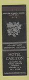 Matchbook Cover - Hotel Carlton Newark NJ WEAR