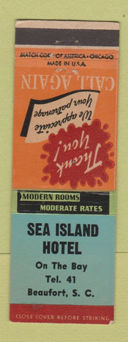 Matchbook Cover - Sea Island Hotel Beaufort SC