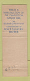 Matchbook Cover - Fort Sumter Hotel Charleston SC