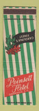 Matchbook Cover - Poinsett Hotel Greenville SC