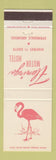 Matchbook Cover - Flamingo Motor Hotel Springdale AR