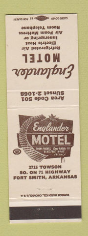 Matchbook Cover - Englander Motel Fort Smith AR