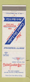 Matchbook Cover - Capitol Aviation Inc Springfield IL Hertz Car Rentals