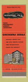 Matchbook Cover - Marion Hotel Little Rock AR