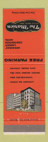 Matchbook Cover - Marion Hotel Little Rock AR