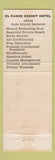 Matchbook Cover - El Padre Resort Hotel Port Isabel TX girlie RED