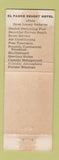 Matchbook Cover - El Padre Resort Hotel Port Isabel TX girlie BLUE