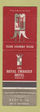 Matchbook Cover - Royal Embassy Hotel Montreal QC WEAR
