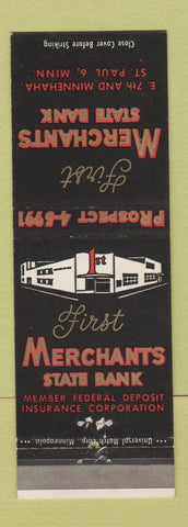 Matchbook Cover - 1st Merchants State Bank St Paul MN