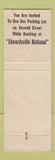 Matchbook Cover - Edwardsville National Bank IL