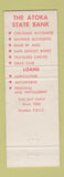 Matchbook Cover - Atoka State Bank OK