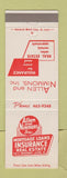 Matchbook Cover - Allen and Nimmons Insurance Real Estate Alton IL