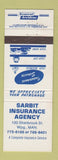 Matchbook Cover - Sarbit Insurance Agency Winnipeg MB