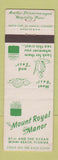 Matchbook Cover - Mount Royal Manor Miami Beach FL