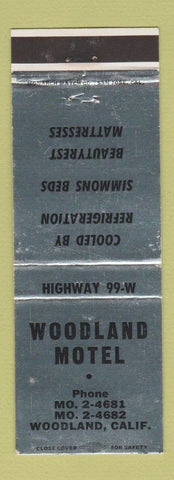 Matchbook Cover - Woodland Motel Woodland CA