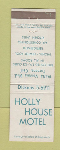 Matchbook Cover - Holly House Motel Tarzana CA