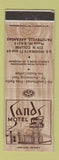 Matchbook Cover - Sands Motel Fayetteville AR