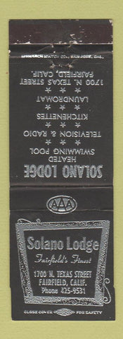 Matchbook Cover - Solano Lodge Fairfield CA WEAR