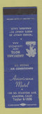 Matchbook Cover - Americana Motel Anaheim CA WEAR