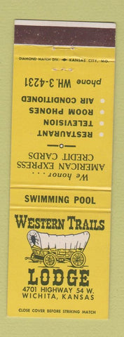 Matchbook Cover - Western Trails Lodge Wichita KS