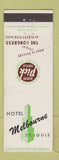 Matchbook Cover - Hotel Melbourne St Louis MO Albert Pick