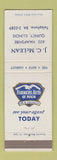 Matchbook Cover - JC McLean Insurance Quincy IL Farmers Auto of Pekin
