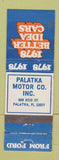 Matchbook Cover - 1978 Ford Palatka Motors FL WORN