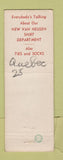 Matchbook Cover - Jos Fuoco Tailor Montreal QC men's clothes WEAR