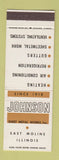Matchbook Cover - Johnson Sheet Metal Works East Moline IL