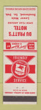 Matchbook Cover - Du Pratt's Motel Deadwood SD Mobil oil gas