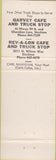 Matchbook Cover - Jimco Cafe Truck Stop Ripon CA 1968