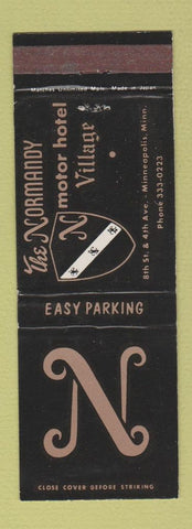 Matchbook Cover - Normandy Motor Hotel Minneapolis MN WEAR