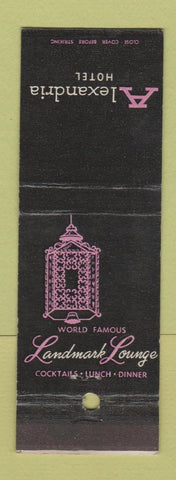 Matchbook Cover - Alexandria Hotel Los Angeles CA