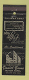 Matchbook Cover - Daniel Boone Motor Hotel Columbia MO