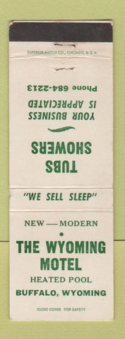 Matchbook Cover - Wyoming Motel Buffalo WY
