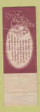 Matchbook Cover - Park Hotel Plainfield NJ