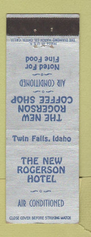 Matchbook Cover - New Rogerson Hotel Twin Falls ID