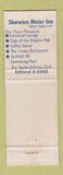 Matchbook Cover - Sheraton Motor Inn New York City