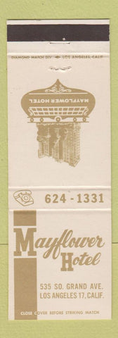 Matchbook Cover - Mayflower Hotel Los Angeles CA