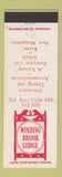 Matchbook Cover - Winding Brook Lodge Keene NH DD Bean