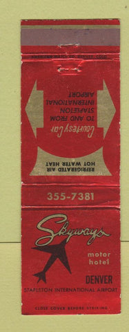 Matchbook Cover - Skyways Motor Hotel Denver Colorado