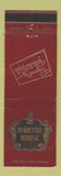 Matchbook Cover - Morton House Grand Rapids MI