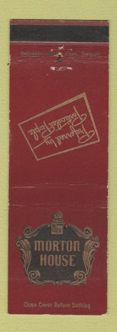 Matchbook Cover - Morton House Grand Rapids MI