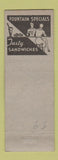 Matchbook Cover - Sterling Hotel Sterling MI