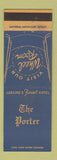 Matchbook Cover - Porter Hotel Lansing MI Wheel Room