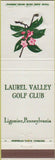 Matchbook Cover - Laurel Valley Gofl Club Ligonier PA