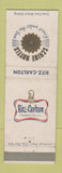 Matchbook Cover - Ritz Carlton Hotel Atlantic City NJ Schine